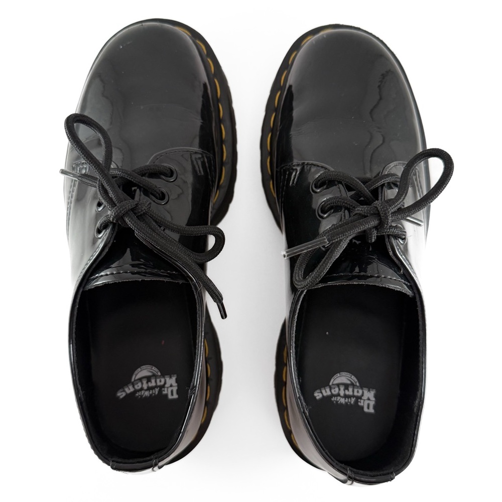 Dr Martens 1461 Patent Leather Platform Oxford Shoes - Picture 9 of 11